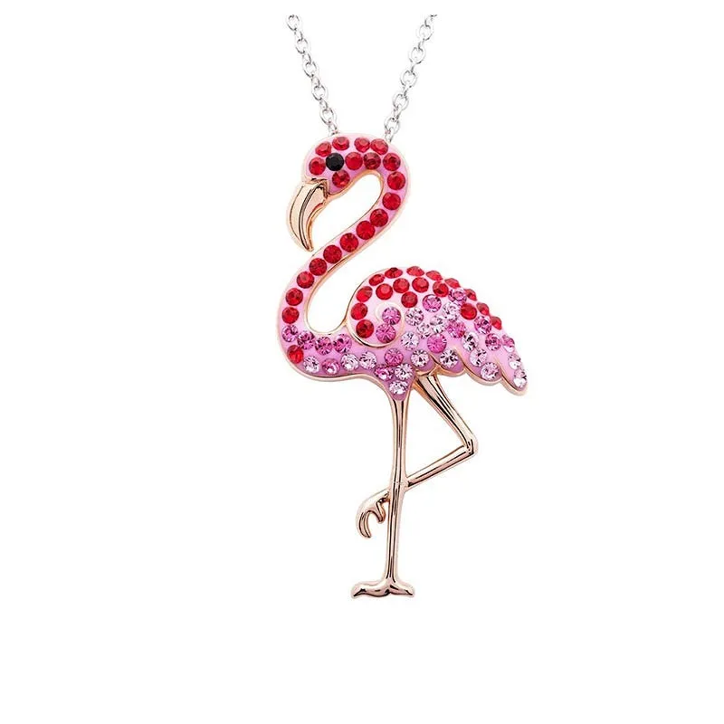 Flamingo Pendant in Sterling Silver