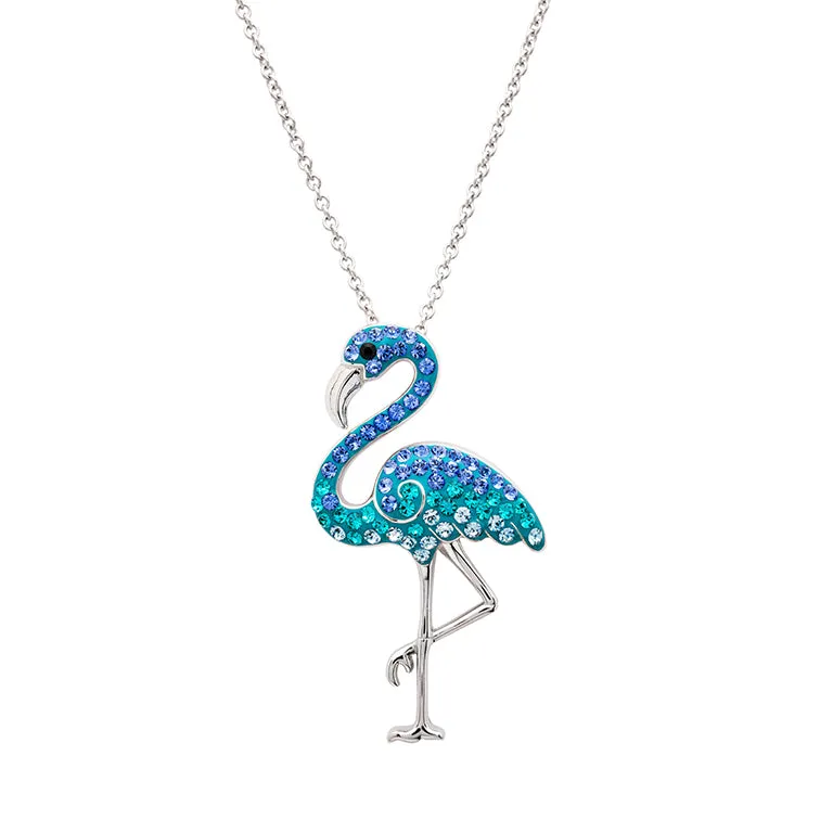 Flamingo Pendant in Sterling Silver