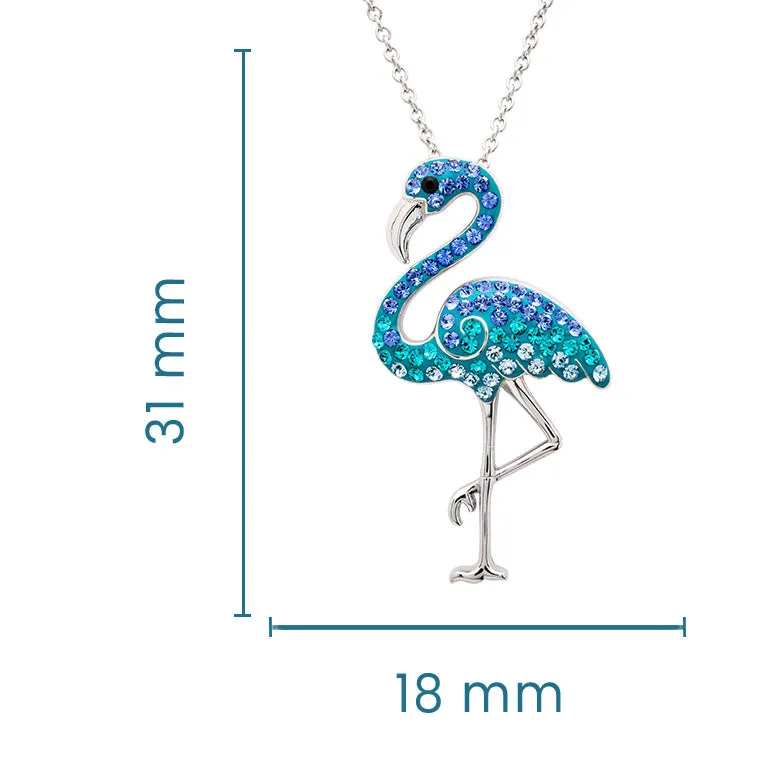 Flamingo Pendant in Sterling Silver