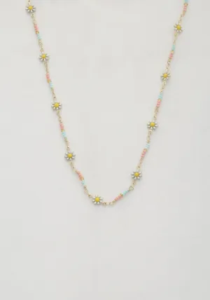 Flower Beaded Necklace