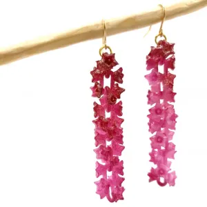 Fuchsia Sakura Earrings