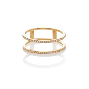 FULL CIRCLE DIAMOND RING, GOLD