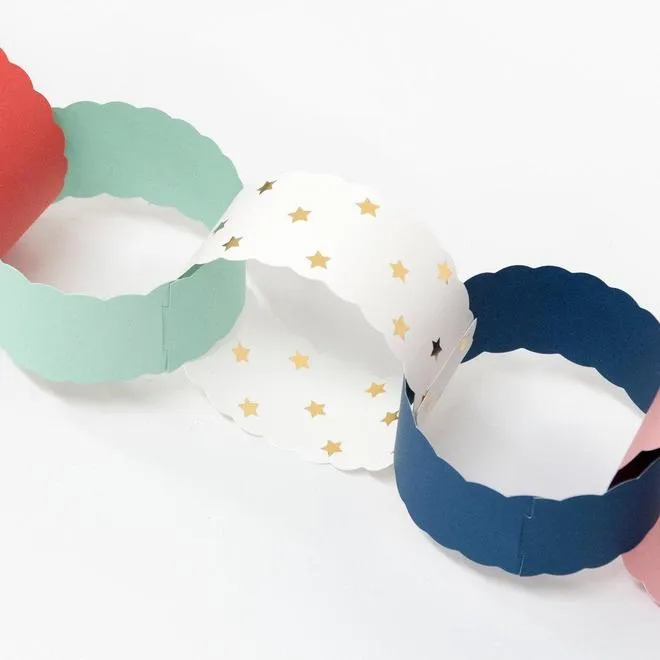 Garland - Scalloped Christmas Paper Chains