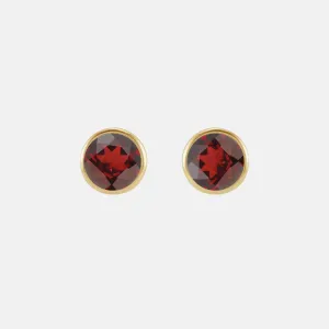 Garnet Stud Earrings