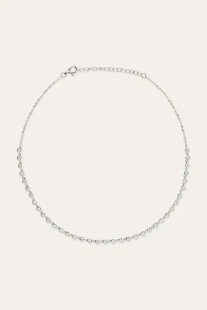 Gigi Silver Choker Necklace