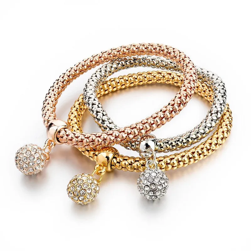 Gold Filled Charm Bracelets For Women Pulseiras Luxury Love Bracelet Fashion Multilayer Bracelet