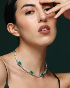 Graceful Glow Emerald Necklace