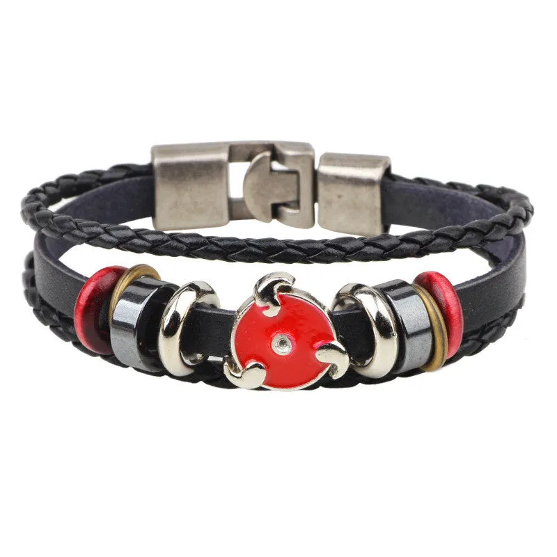 Hand Made Multilayer Braided Bracelets Men Vintage Punk Genuine Leather bracelet &Bangle good gift Bijouterie Accessories