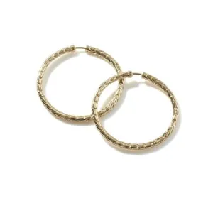 John Hardy Yellow Gold Medium Hoop