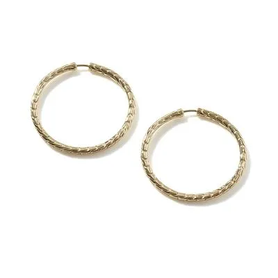 John Hardy Yellow Gold Medium Hoop