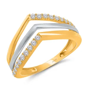 Kallati Eternal Diamond Ring in 14K Two-Tone Gold