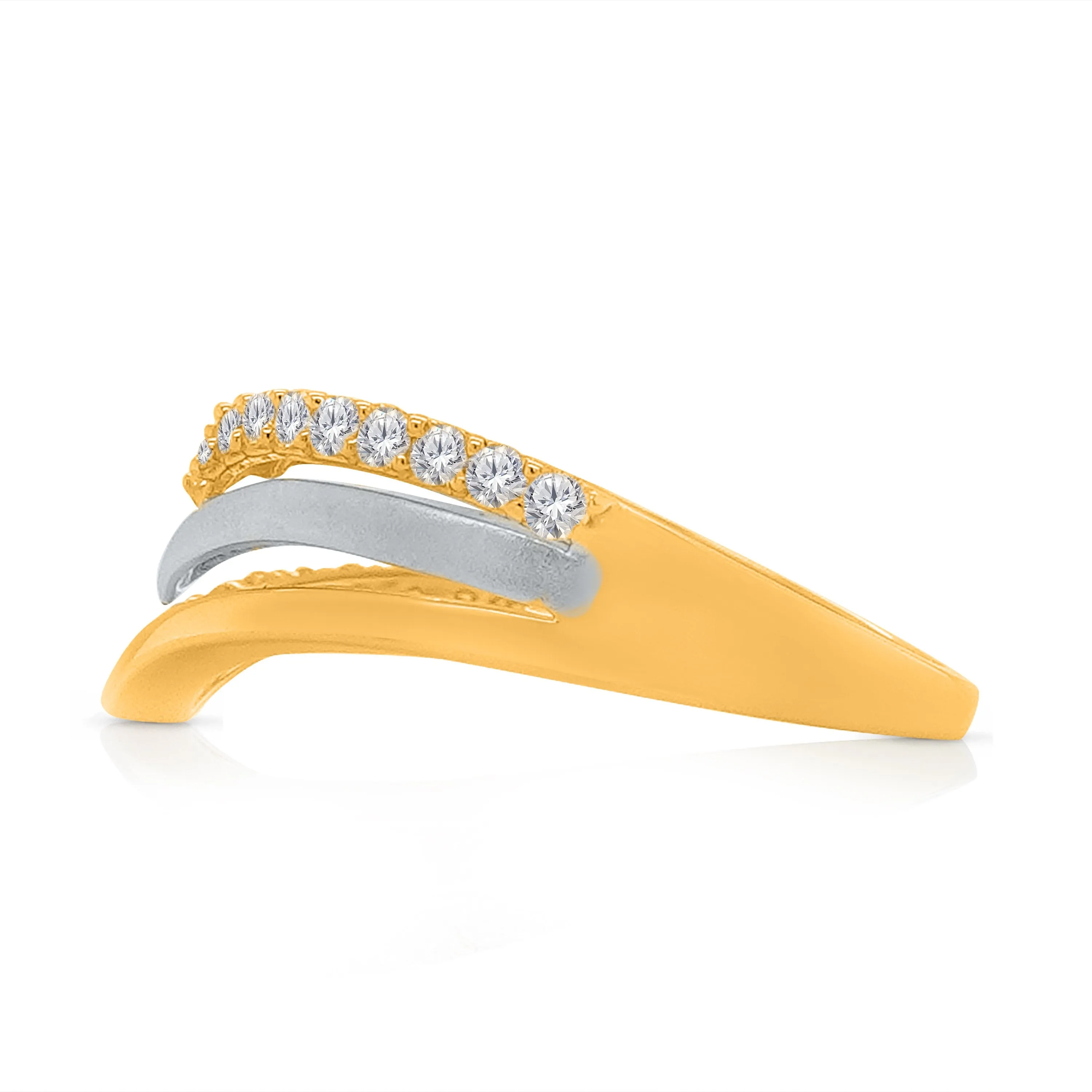 Kallati Eternal Diamond Ring in 14K Two-Tone Gold