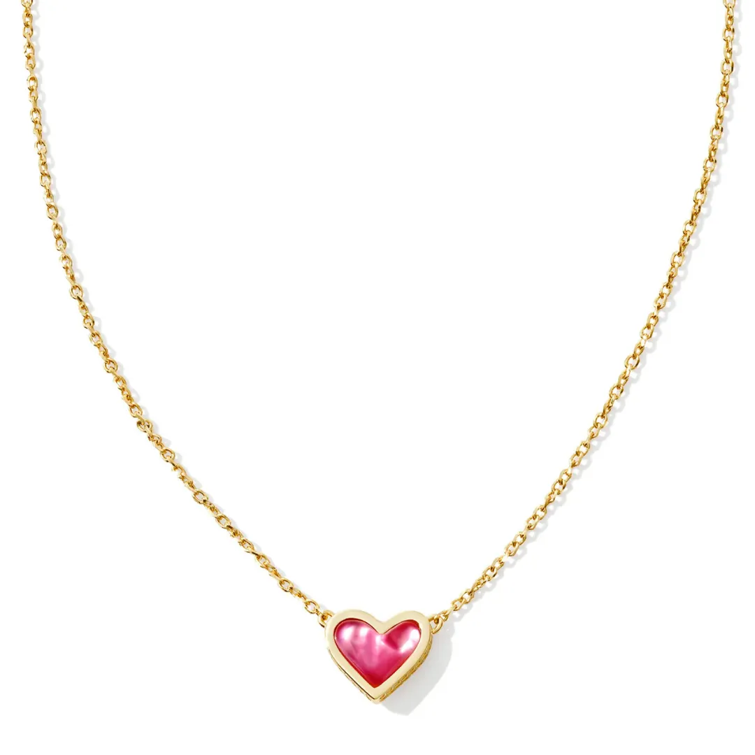 Kendra Scott Framed Ari Heart Necklace - Gold