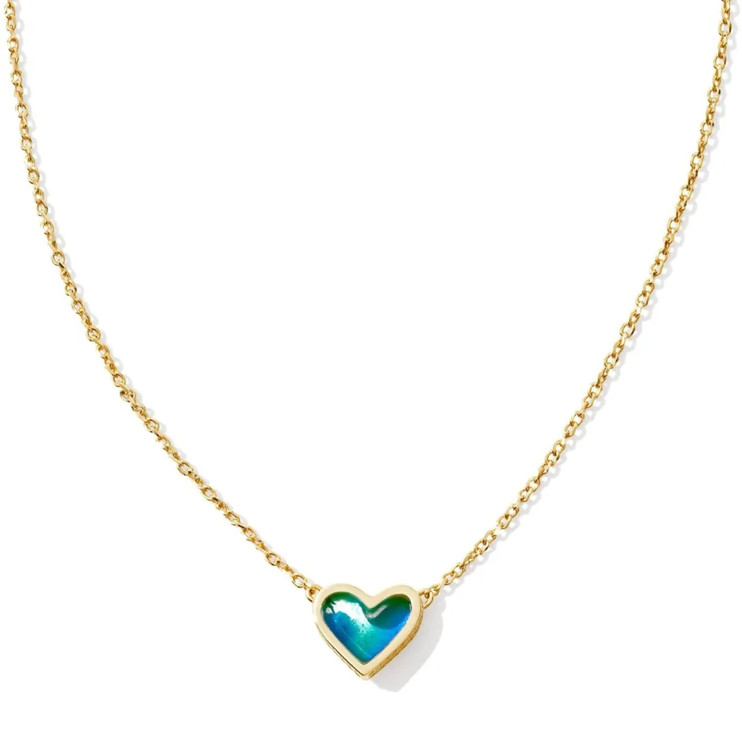 Kendra Scott Framed Ari Heart Necklace - Gold