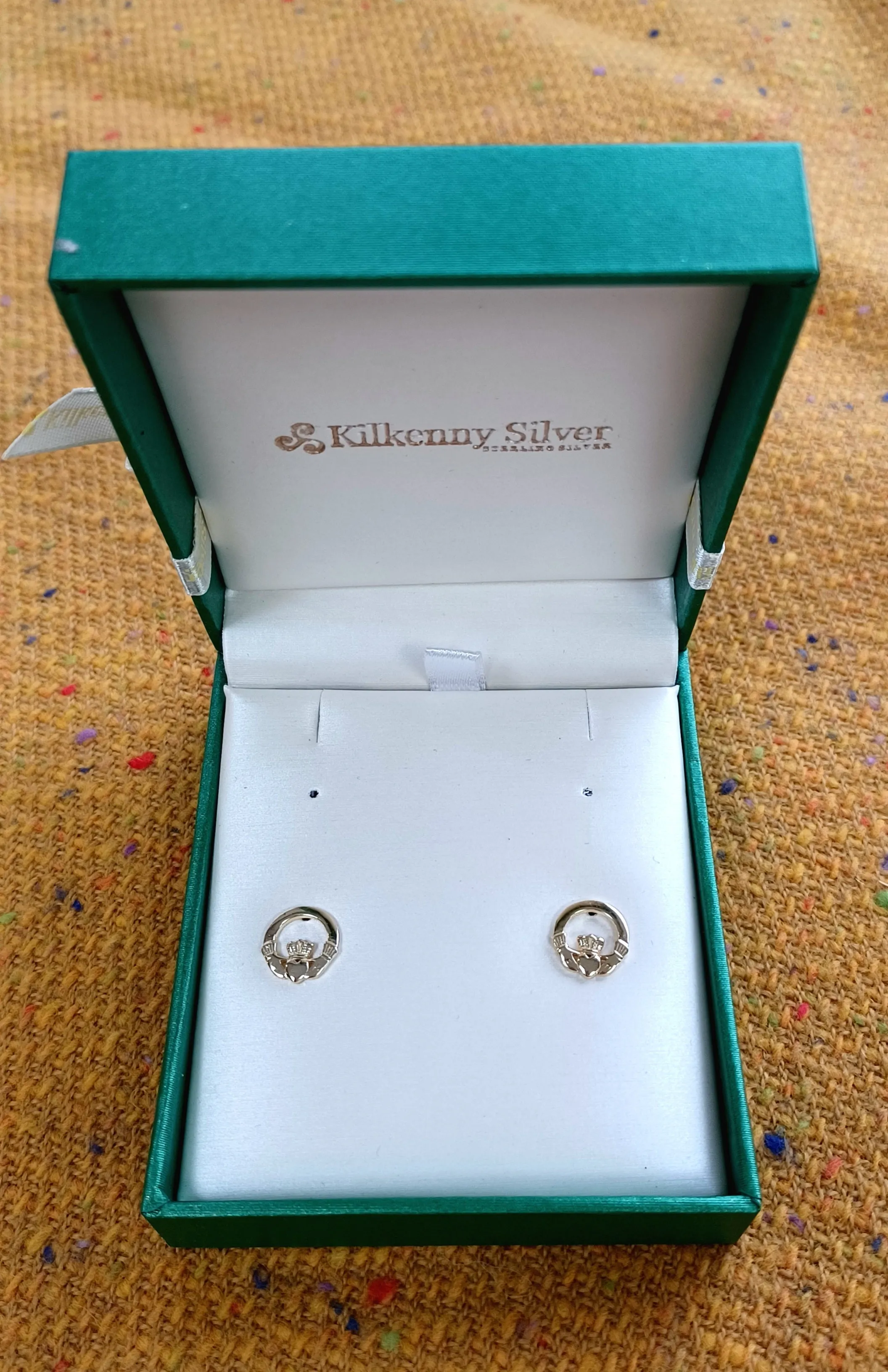 Kilkenny Silver - Classic Claddagh Stud Earrings