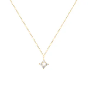 Leanne Natural Diamond Star Drop Necklace