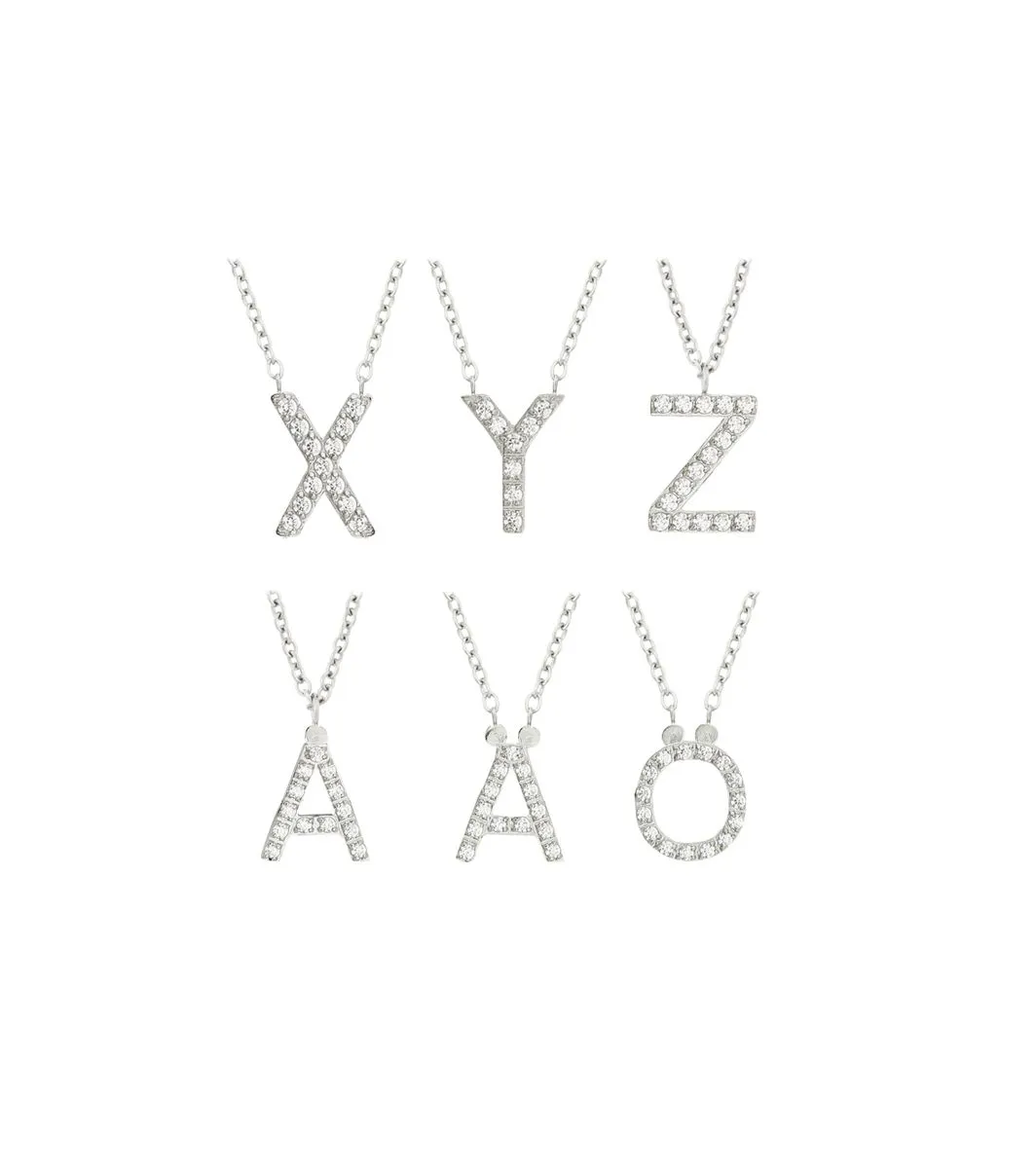 Letter Necklace Steel