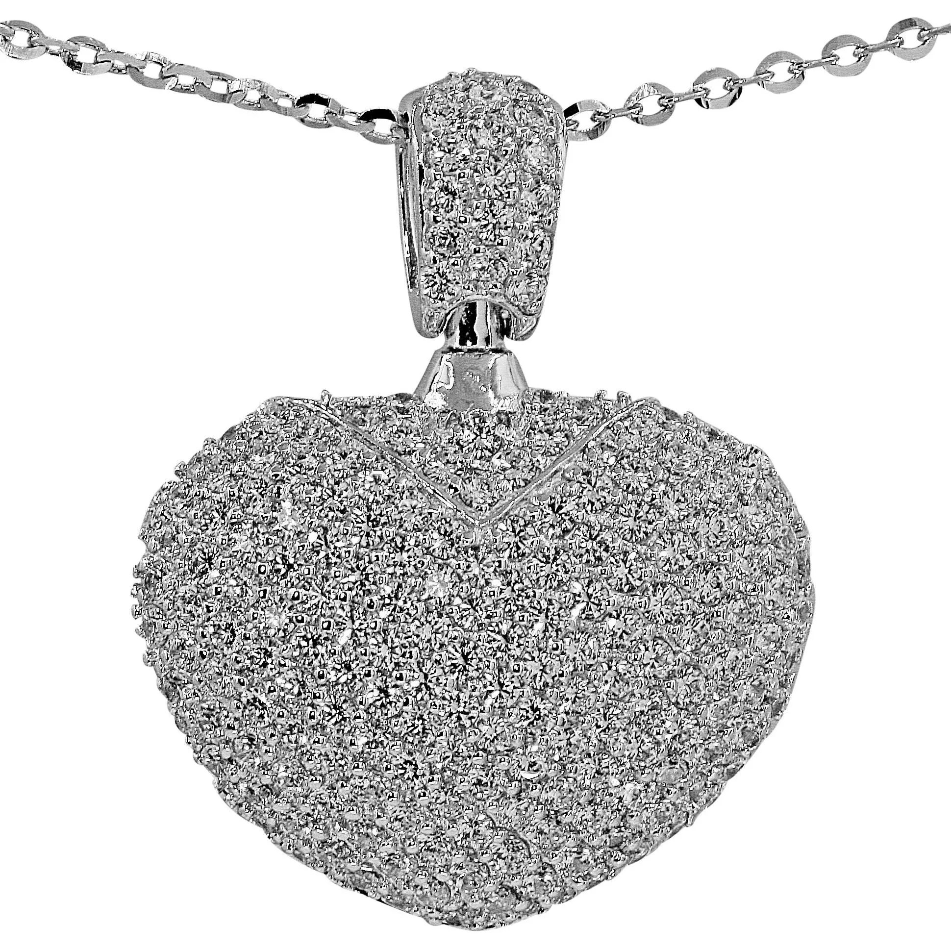 Luxurious Puff Heart Necklace