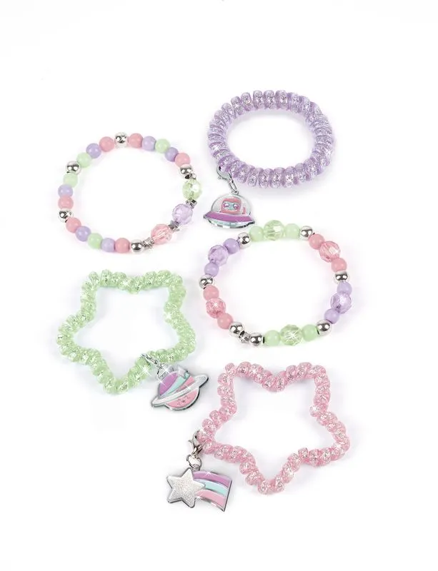 Make It Real Sparkly Spiral Bracelets