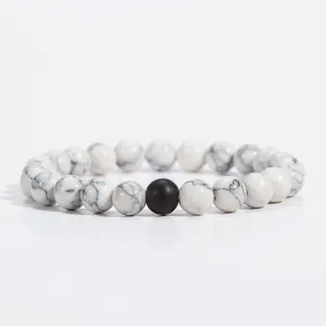 Mdiger Brand Men Jewelry Classic Marble Pattern Beaded Bracelets for Men Natural Lava Stone Bracelet 5 Colors for Choose