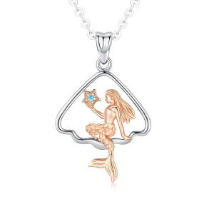 Mermaid Sterling Silver Necklace