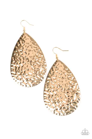 Metallic Mirrors Gold-Earrings