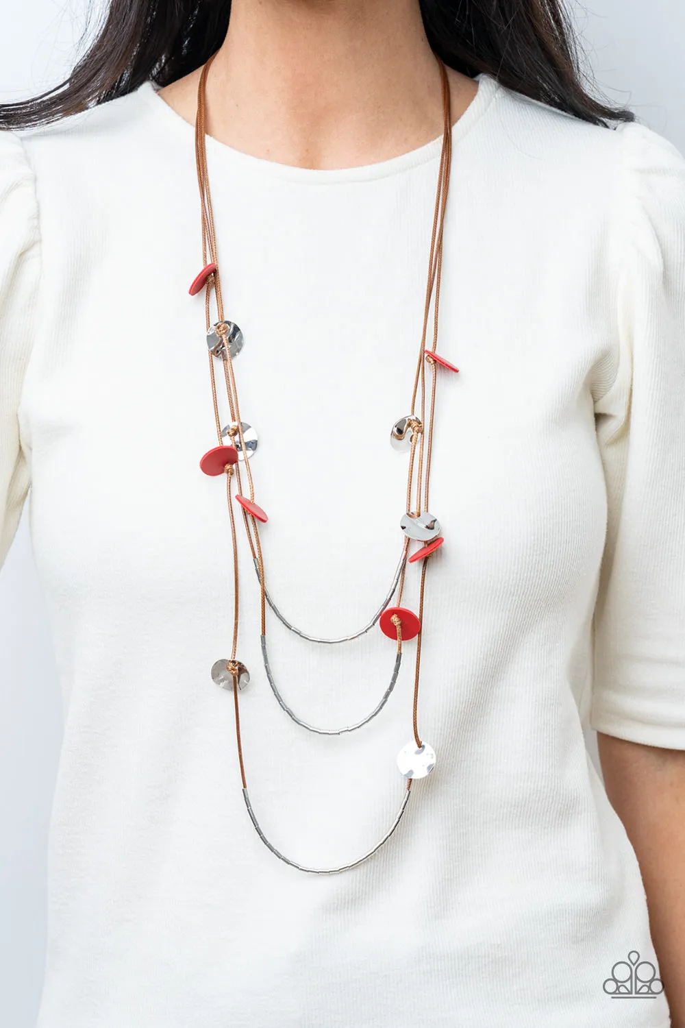 Necklaces Alluring Luxe - Red N389