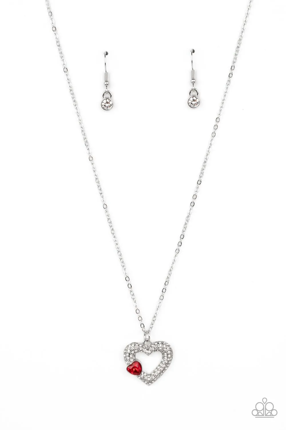 Necklaces Bedazzled Bliss - Red Vday V114