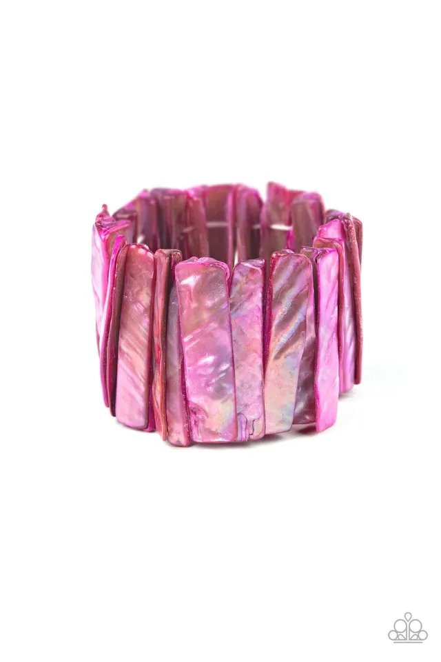 Paparazzi Bracelet ~ Beach Blast - Pink