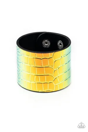 Paparazzi Bracelet ~ Chroma Croc - Multi