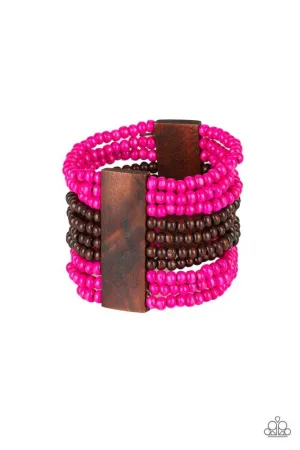 Paparazzi Bracelet ~ JAMAICAN Me Jam - Pink