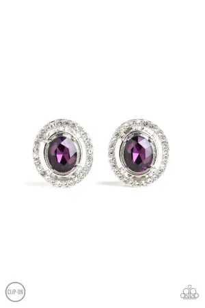 Paparazzi Earring ~ Cost A Fortune - Purple