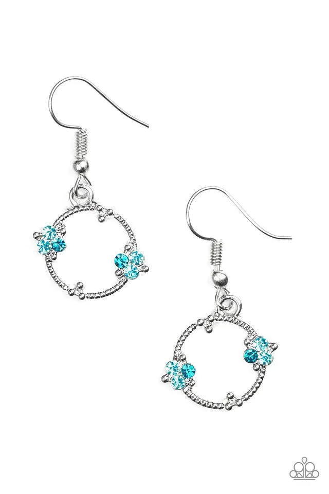 Paparazzi Earring ~ Double The Bubble - Blue