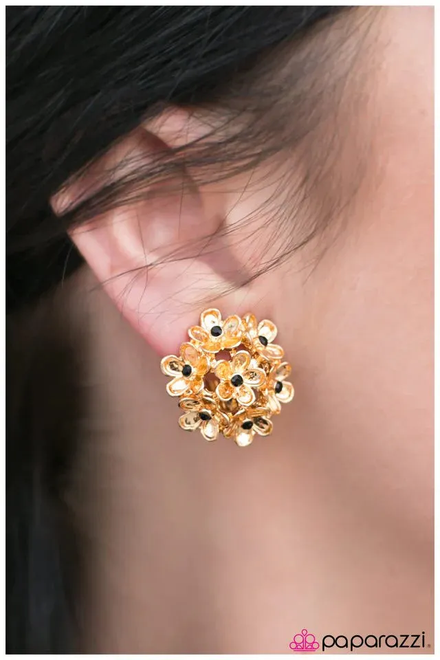 Paparazzi Earring ~ May I Have This Dance? - Gold