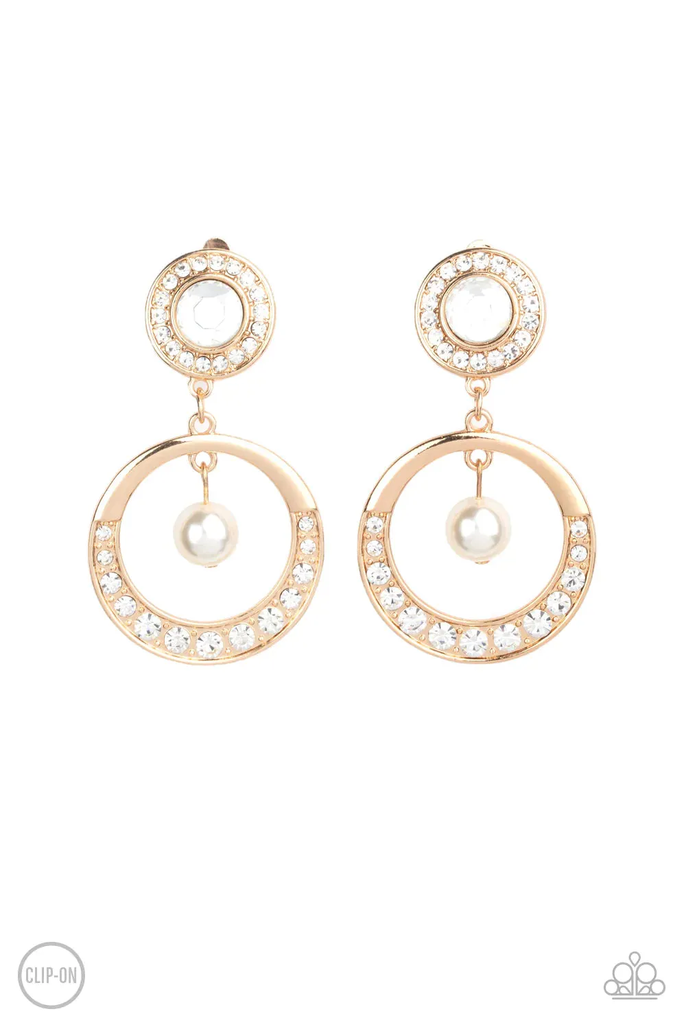 Paparazzi Earring ~ Regal Revel - Gold