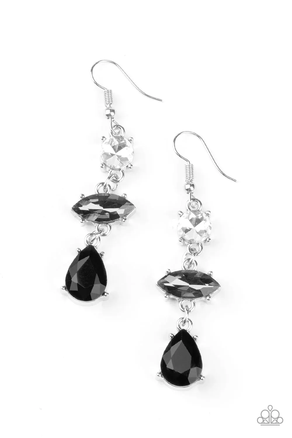 Paparazzi Earring ~ Starlet Twinkle - Black