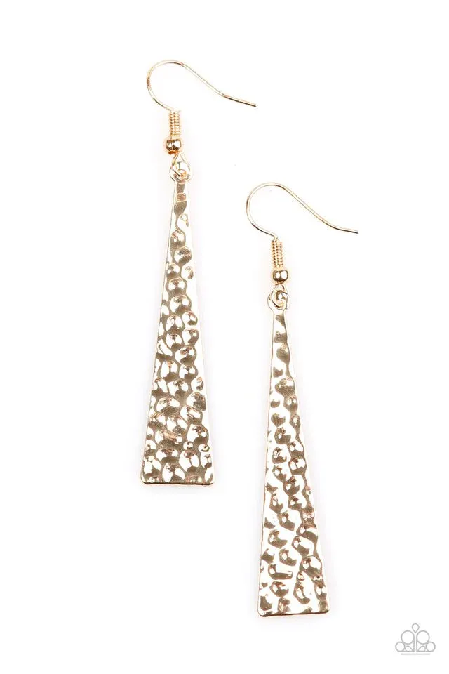 Paparazzi Earring ~ Wild Wildcat - Gold