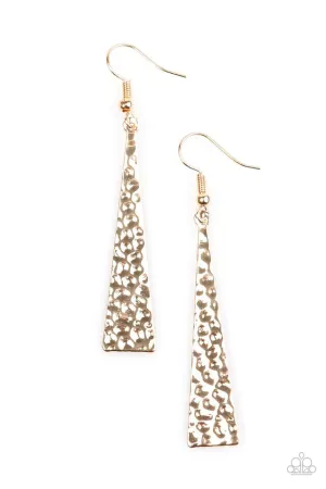 Paparazzi Earring ~ Wild Wildcat - Gold