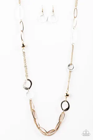 Paparazzi Necklace ~ DISC Factor - White