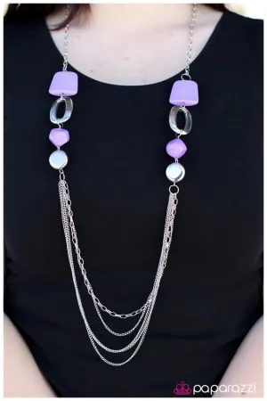 Paparazzi Necklace ~ What You See Is What You Get - Purple