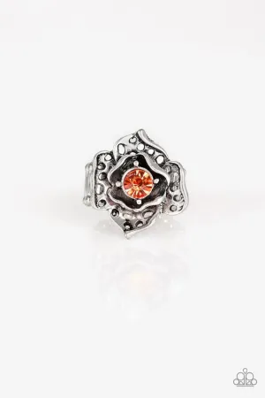 Paparazzi Ring ~ Glowing Gardens - Orange