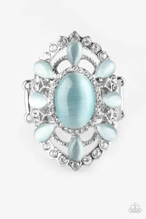 Paparazzi Ring ~ Over The MOONFLOWER - Blue