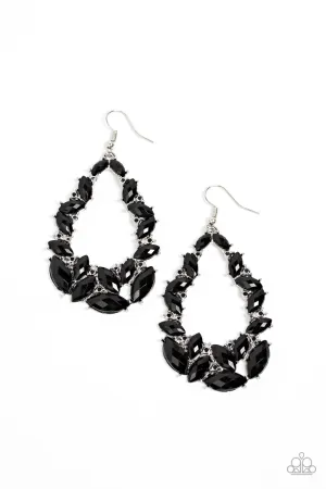 PAPARAZZI Tenacious Treasure - Black Earrings