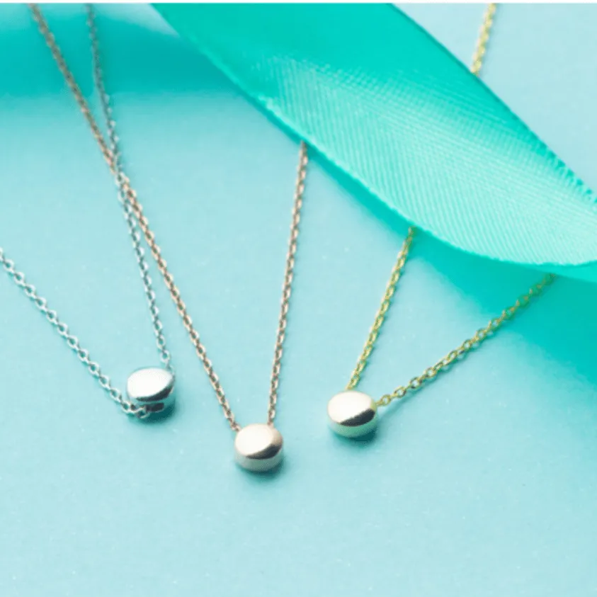 Polished Curve Minimal Necklace