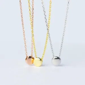 Polished Curve Minimal Necklace