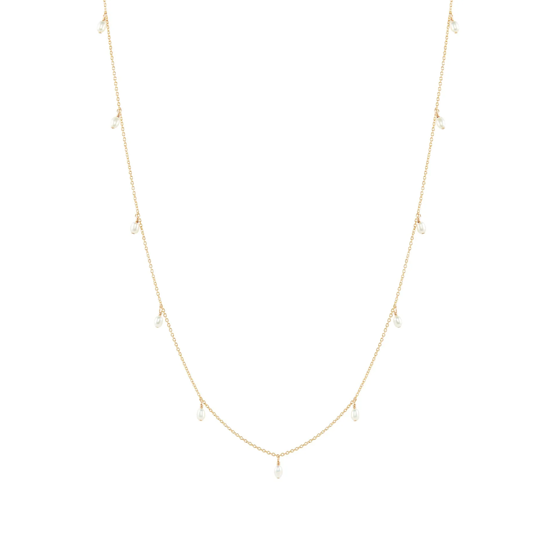 Prim Freshwater Pearl Necklace - Gold