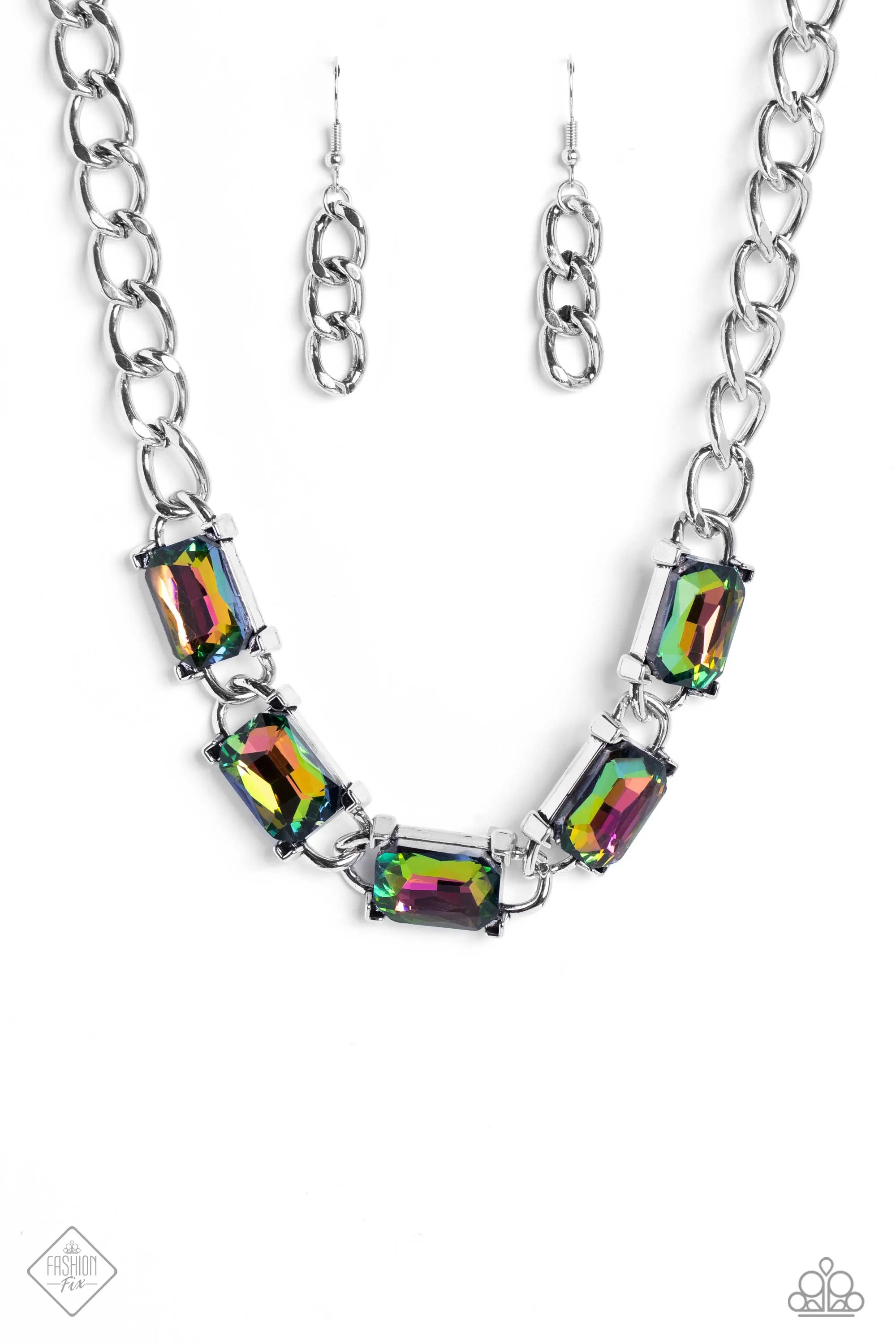 Radiating Review - Multi Oil Spill Necklace