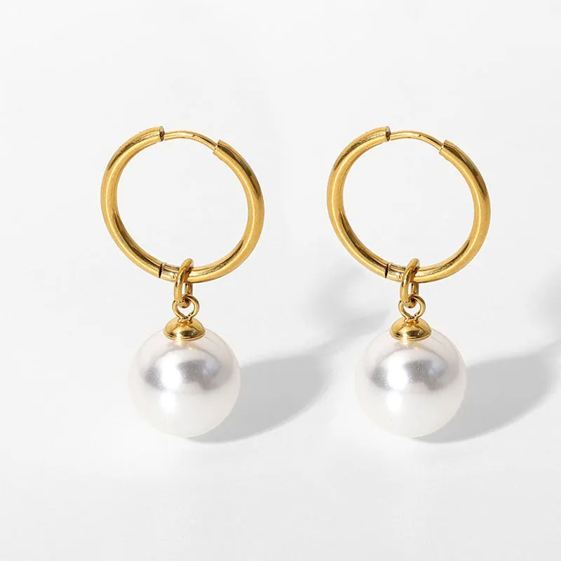 Raya Drop Pearl Earrings