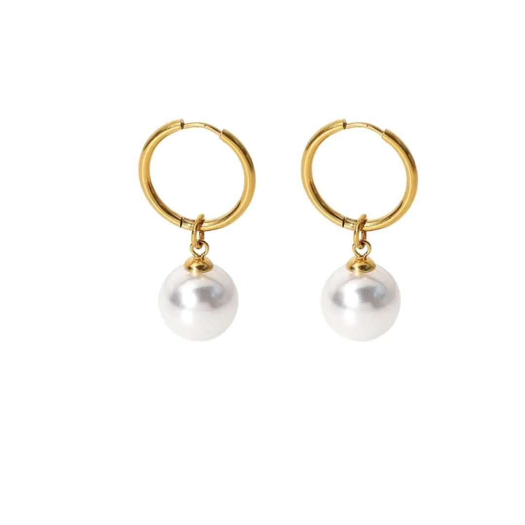 Raya Drop Pearl Earrings