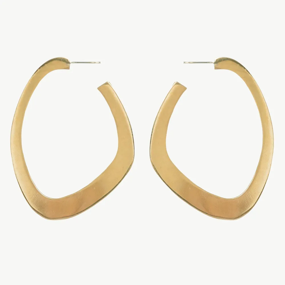 Sabi Flat Hoop Earrings